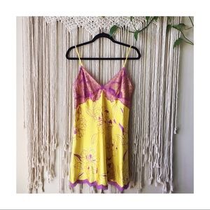 La SENZA Intimates & Sleepwear - La Senza Yellow & Purple Mini Floral Slip Dress La SENZA Intimates & Sleepwear - La Senza Yellow & Purple Mini Floral Slip Dress